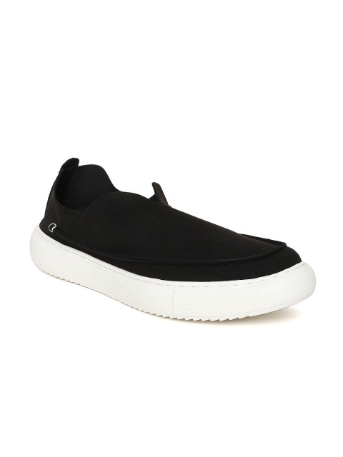 

Wildcraft Unisex Black Yale Slip-On Suede Sneakers