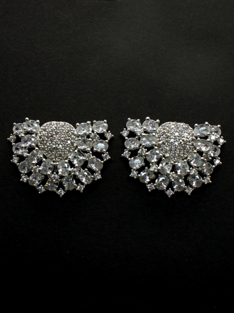 

Amavi Destination Wedding Gold-Plated Silver-Toned Zirconia Stone Ear Jackets