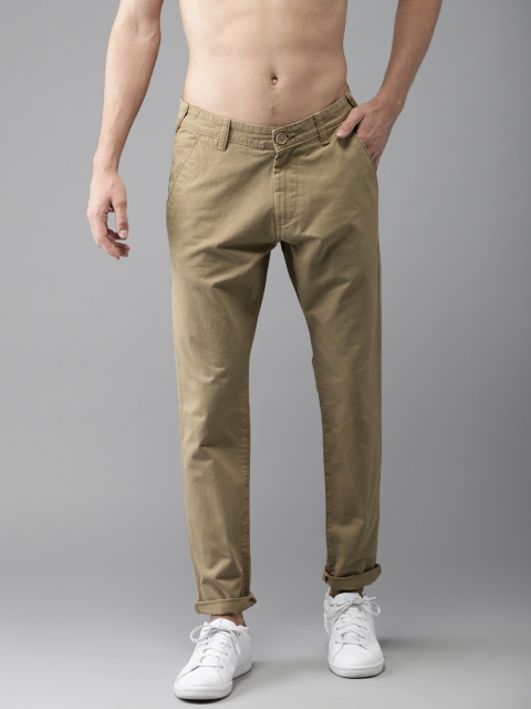 

Moda Rapido Men Khaki Slim Fit Solid Chinos