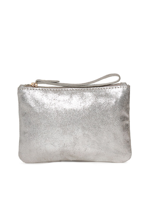 

Accessorize Silver-Toned Solid Purse