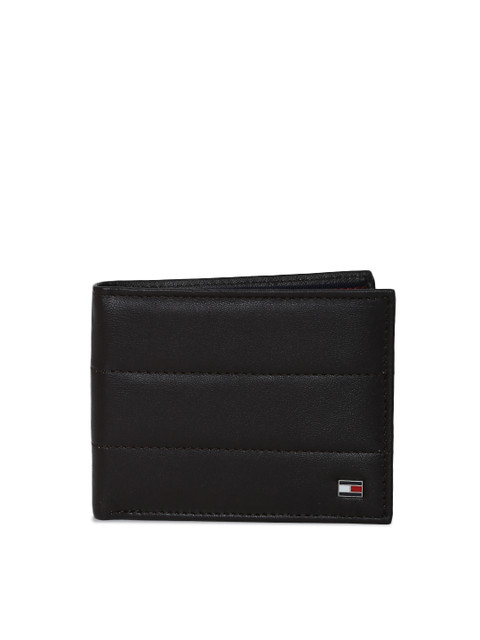

Tommy Hilfiger Men Brown Textured Leather Two Fold Wallet
