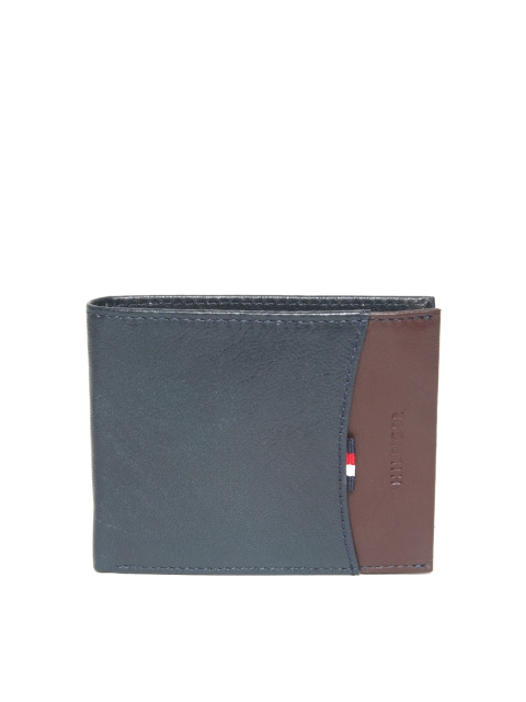 

Tommy Hilfiger Men Navy Blue Leather Two Fold Wallet