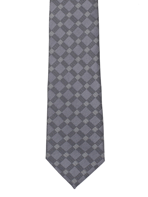 

Tossido Grey Woven Design Skinny Tie