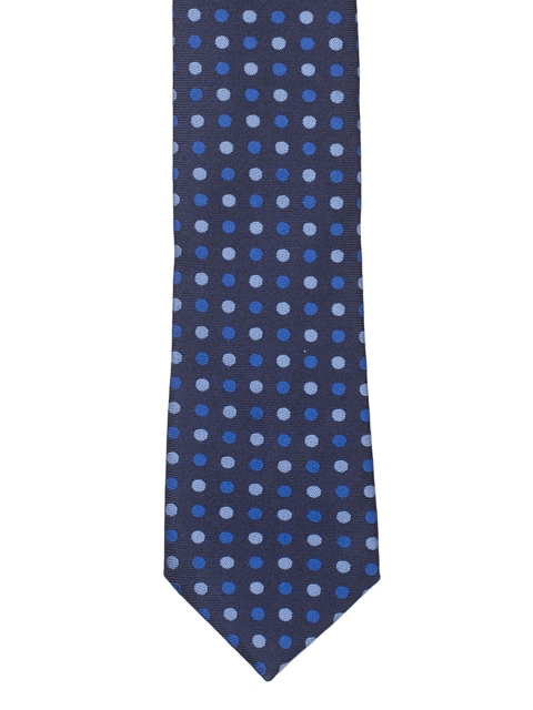 

Tossido Blue Woven Design Skinny Tie