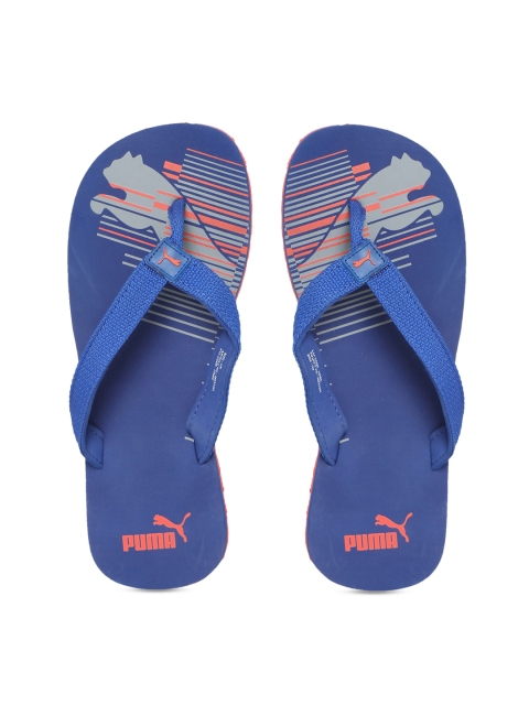 

Puma Unisex Blue & Orange Printed Thong Flip-Flops
