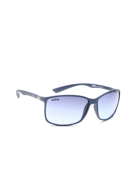 

MTV Roadies Unisex Rectangle Sunglasses 120-C4, Blue