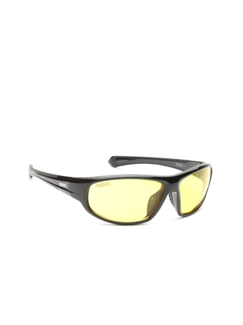 

MTV Roadies Unisex Mirrored Sports Sunglasses RD-127-C6, Yellow