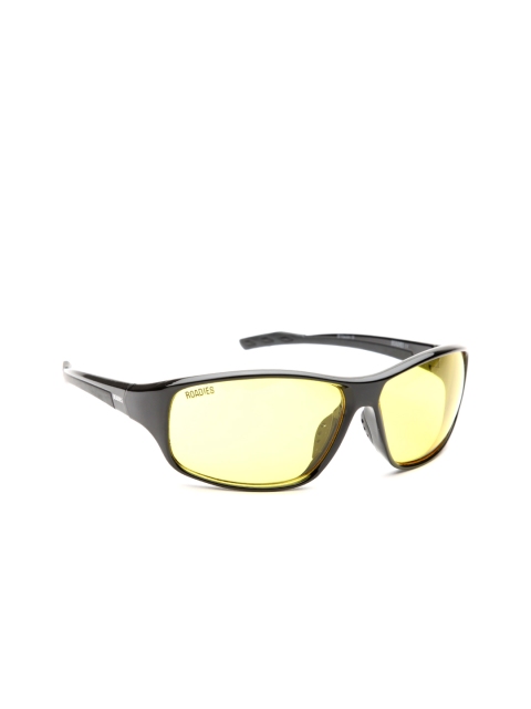 

MTV Roadies Unisex Mirrored Sports Sunglasses 129-C6, Yellow