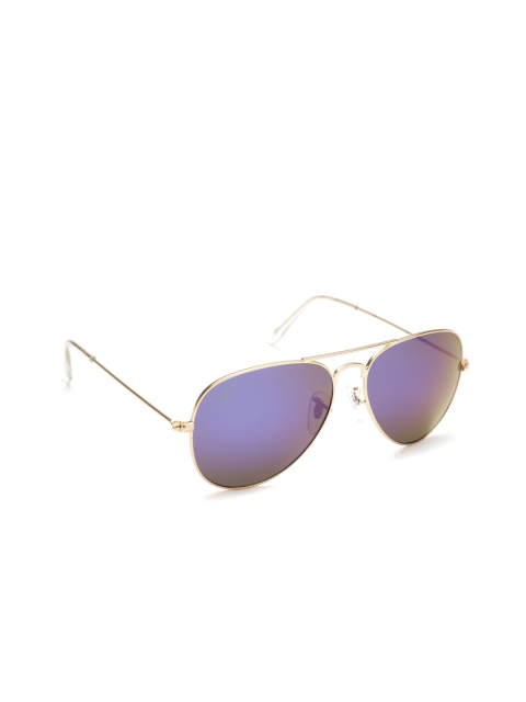 

MTV Unisex Mirrored Aviator Sunglasses 123-C7, Blue