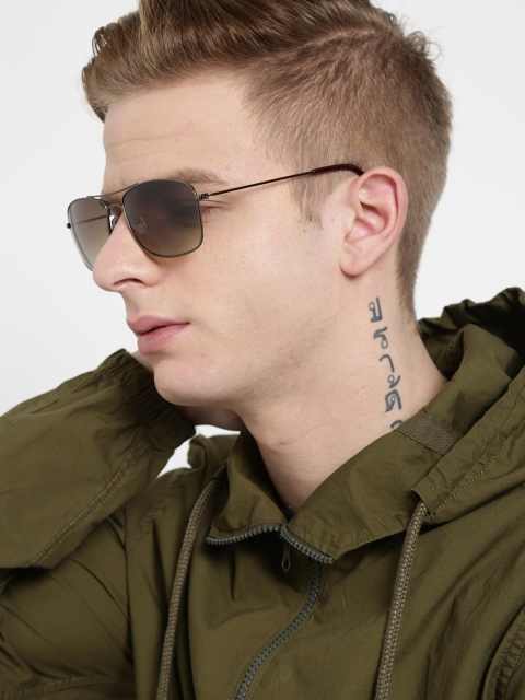

MTV Unisex Rectangle Sunglasses 145-C9, Brown