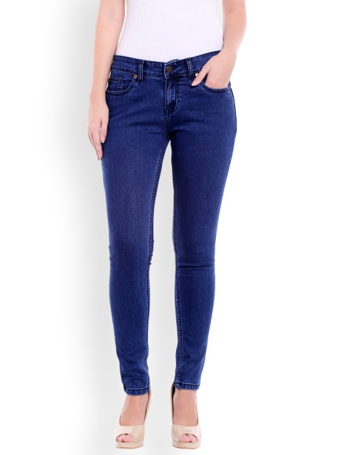 

High Star Women Blue Slim Fit Mid-Rise Clean Look Stretchable Jeans