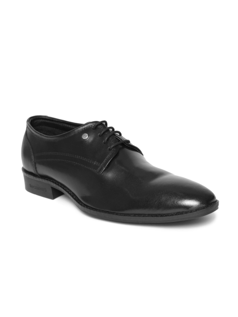 

Blackberrys Men Black Leather Formal Derbys