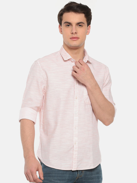 

CODE by Lifestyle Men Red Smart Regular Fit Self Design Casual Shirt
