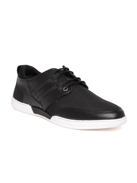 

Blackberrys Men Black Leather Sneakers