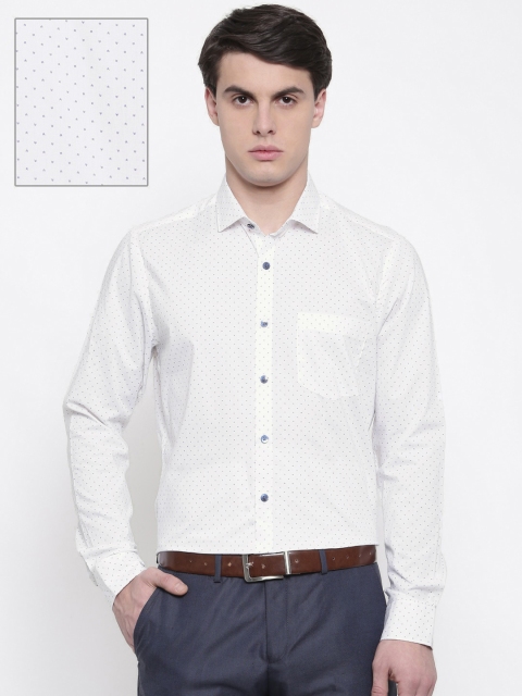 

CODE by Lifestyle Men White Slim Fit Printed Formal Shirt