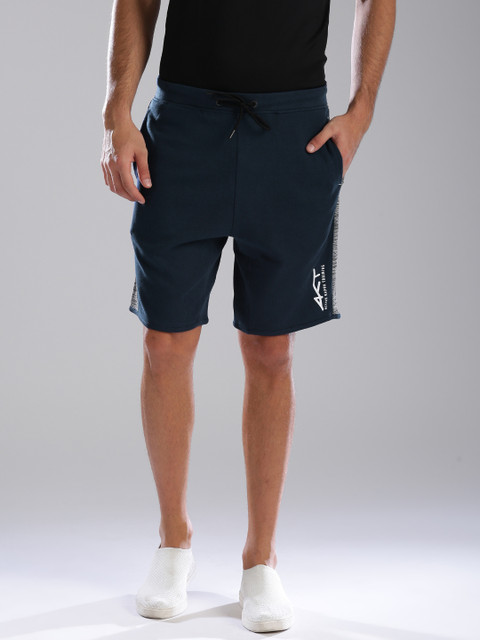 

Kappa Men Blue Solid Regular Fit Sports Shorts With Quick Dry Technology