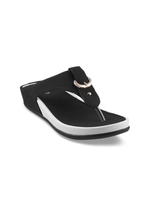 

Metro Women Black Solid Flatforms