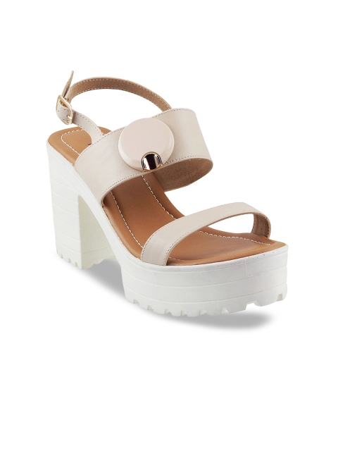 

Metro Women Beige Solid Platforms