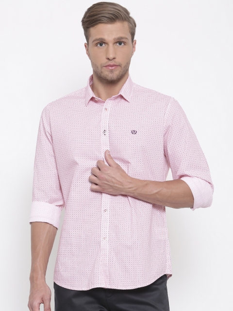 

Van Heusen Sport Men Red & Navy Slim Fit Printed Casual Shirt