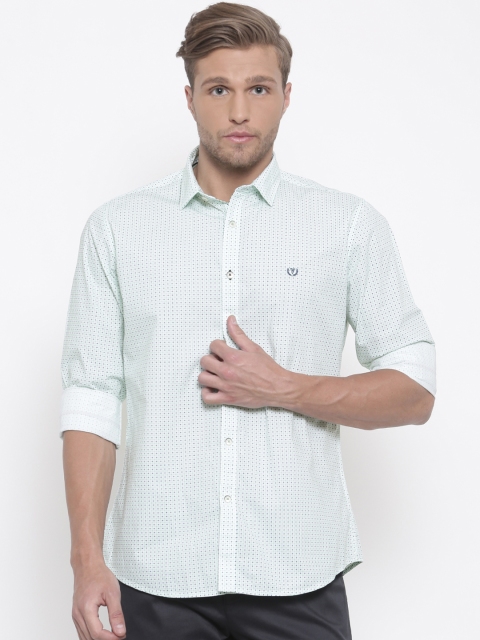 

Van Heusen Sport Men Green Regular Fit Printed Casual Shirt