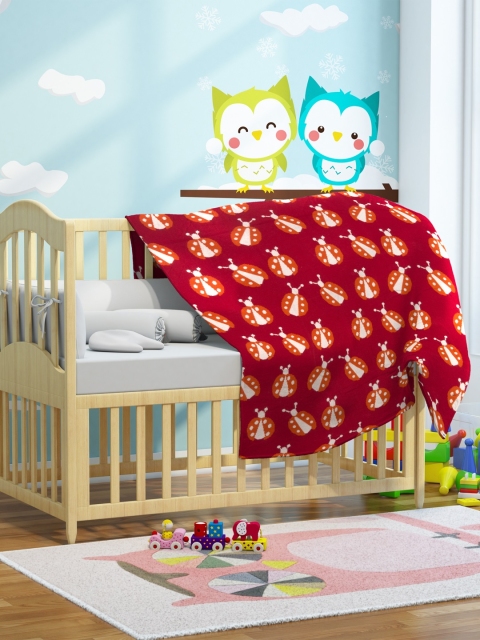 

Pluchi Kids Red Conversational Printed AC Room 400 GSM Blanket