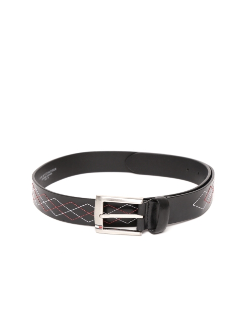 

Tommy Hilfiger Men Black Woven Design Belt