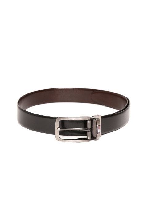 

Tommy Hilfiger Men Black & Brown Reversible Solid Leather Belt
