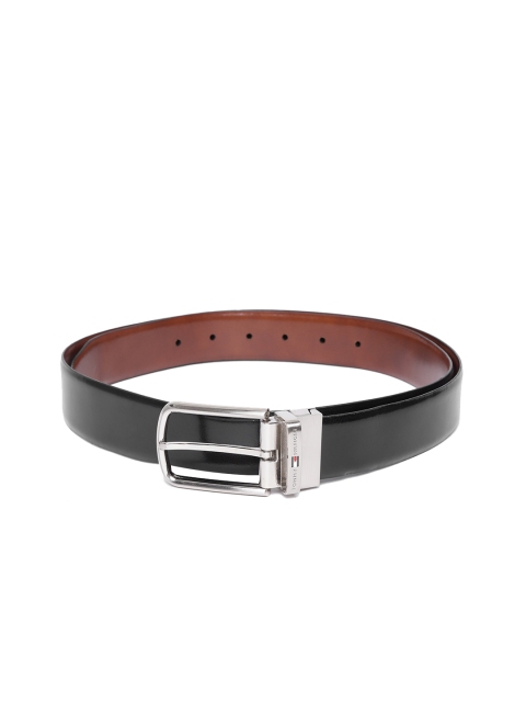 

Tommy Hilfiger Men Black & Brown Leather Reversible Belt
