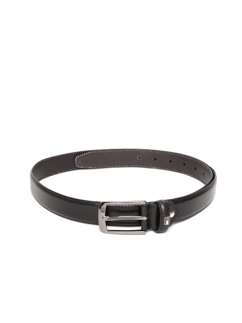 

Tommy Hilfiger Men Black Solid Leather Belt