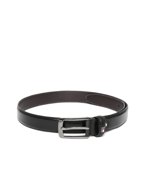 

Tommy Hilfiger Men Black Solid Genuine Leather Belt