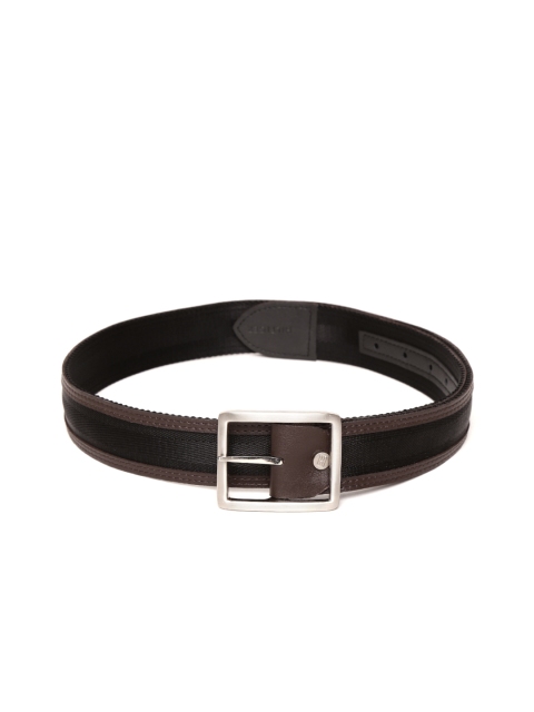 

Tommy Hilfiger Men Black & Brown Solid Belt