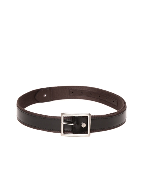 

Tommy Hilfiger Men Black & Brown Solid Reversible Belt