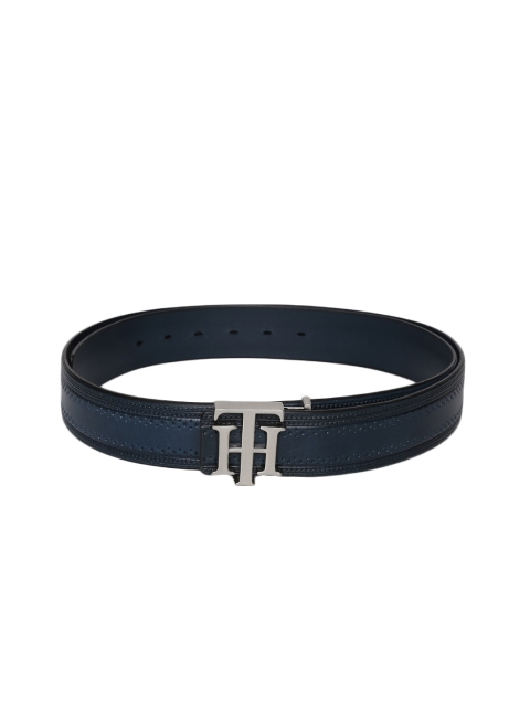 

Tommy Hilfiger Men Blue Textured Leather Belt