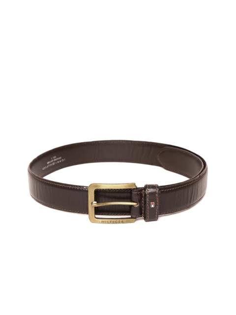 

Tommy Hilfiger Men Coffee Brown Leather Solid Belt