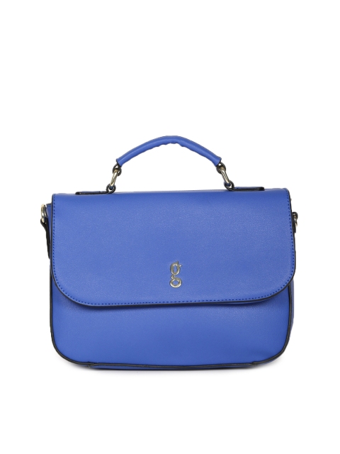 

Global Desi Blue Solid Satchel