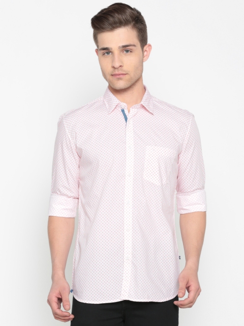 

Parx Men Red & Off-White & Red Slim Fit Printed Casual Shirt