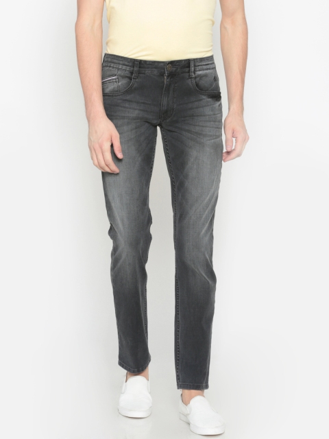 

Parx Men Black Slim Tapered Fit Mid-Rise Clean Look Stretchable Jeans