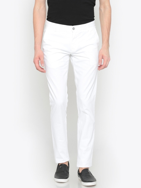 

Parx Men White Regular Fit Solid Regular Trousers