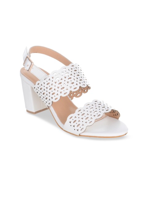 

Sherrif Shoes Women White Solid Sandals