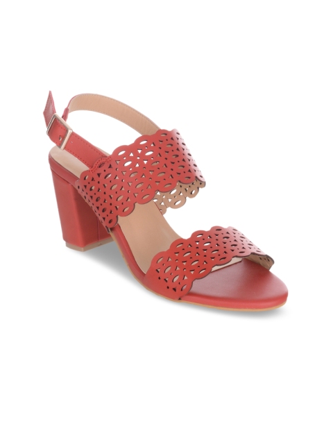 

Sherrif Shoes Women Red Solid Sandals