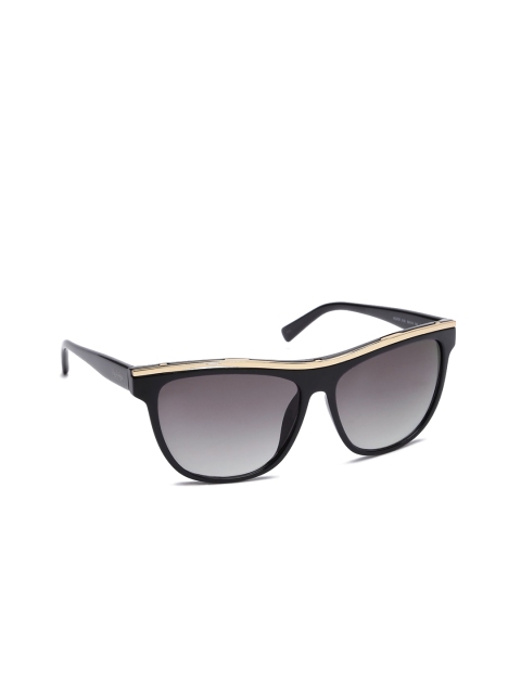 

Kenneth Cole Women Rectangle Sunglasses KC2757 60 01B, Grey