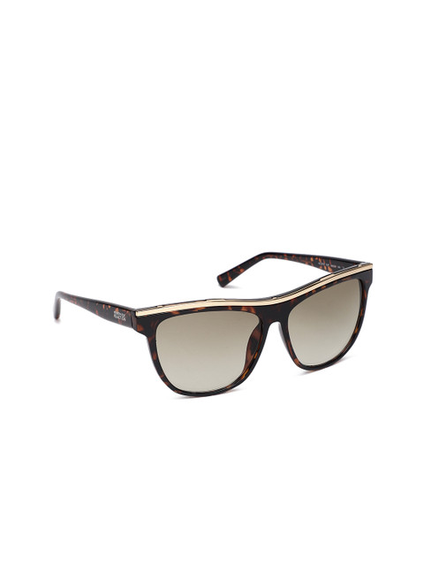 

Kenneth Cole Women Mirrored Rectangle Sunglasses KC2757 60 52P, Grey
