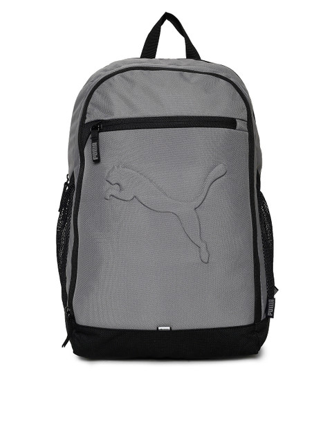 

Puma Unisex Grey Buzz Brand Logo Backpack