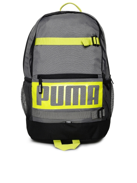 

Puma Unisex Grey Brand Logo Deck Backpack