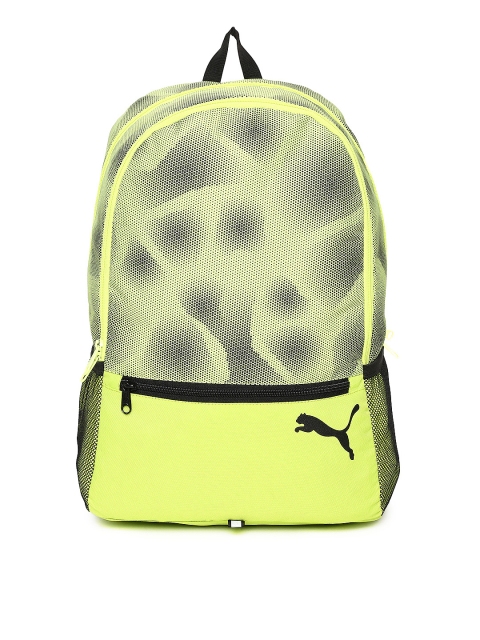 

PUMA Unisex Fluorescent Green Printed Alpha IND Backpack