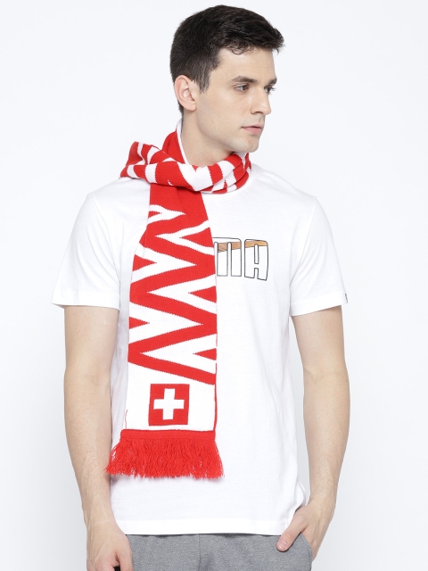 

Puma Unisex Red & White Swiss Fan Scarf