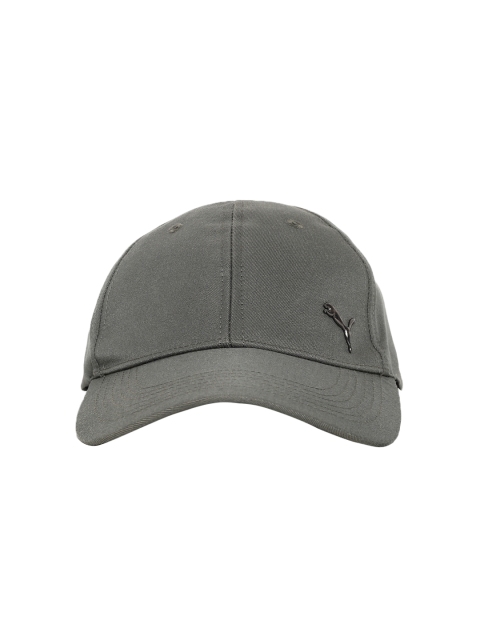 

Puma Unisex Grey Solid Metal Cat Baseball Cap