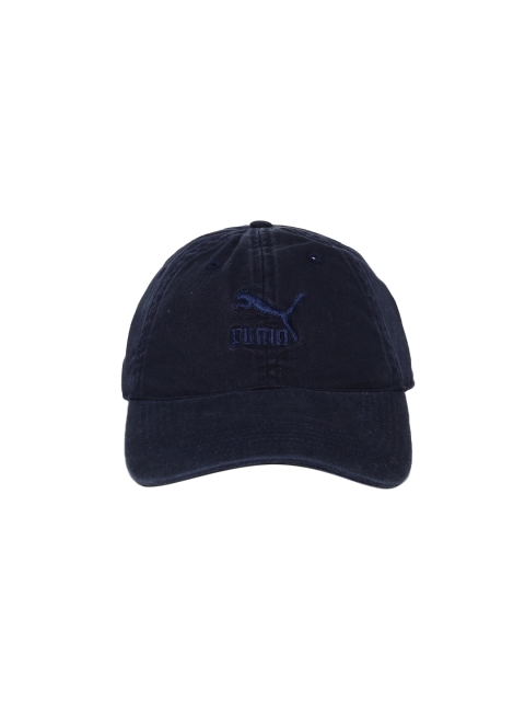 

Puma Unisex Navy Blue Solid ARCHIVE BB Baseball Cap