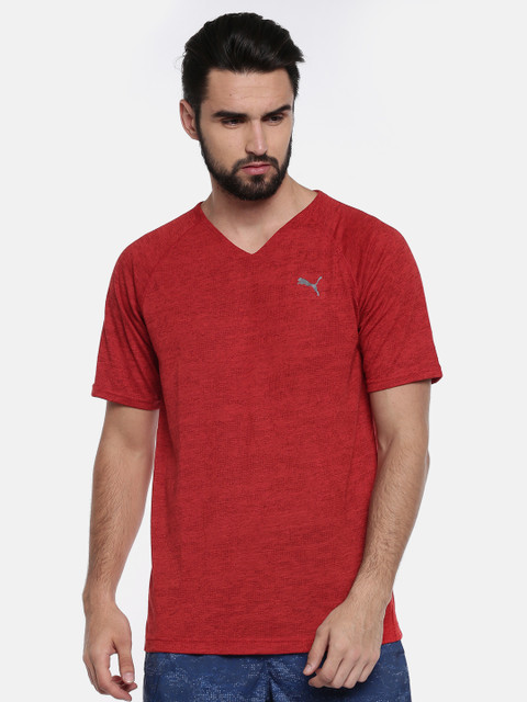 

Puma Men Red drirelease Solid Round Neck T-shirt