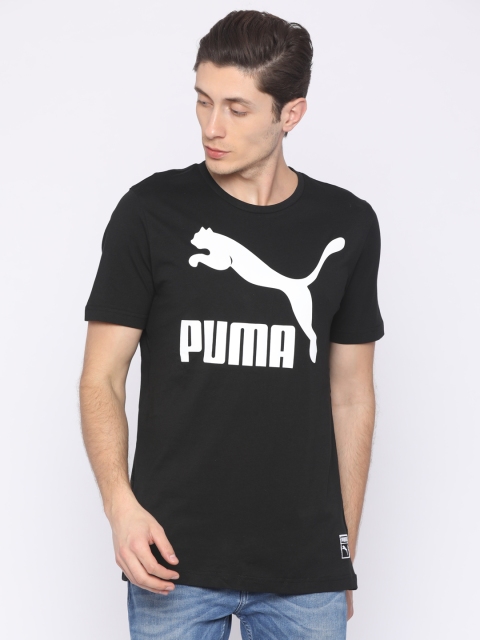 

Puma Men Black Printed Archive Logo T-shirt